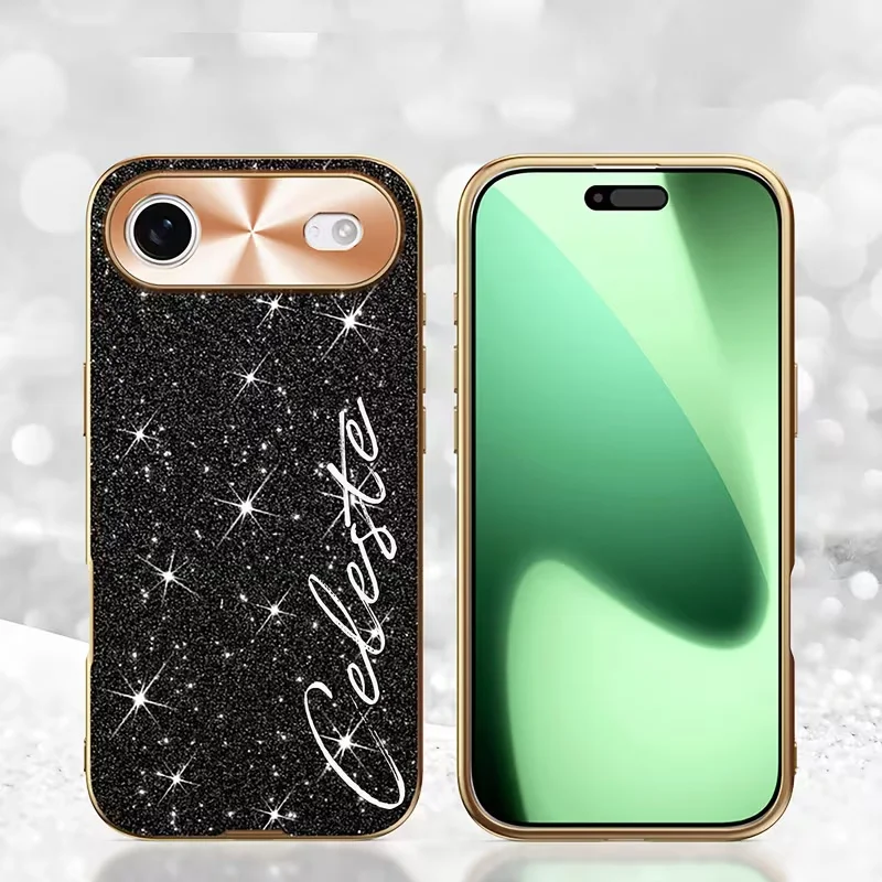 Personalized Custom Name Letters Sparkling Glitter Case for iPhone 13 thumbnail 1