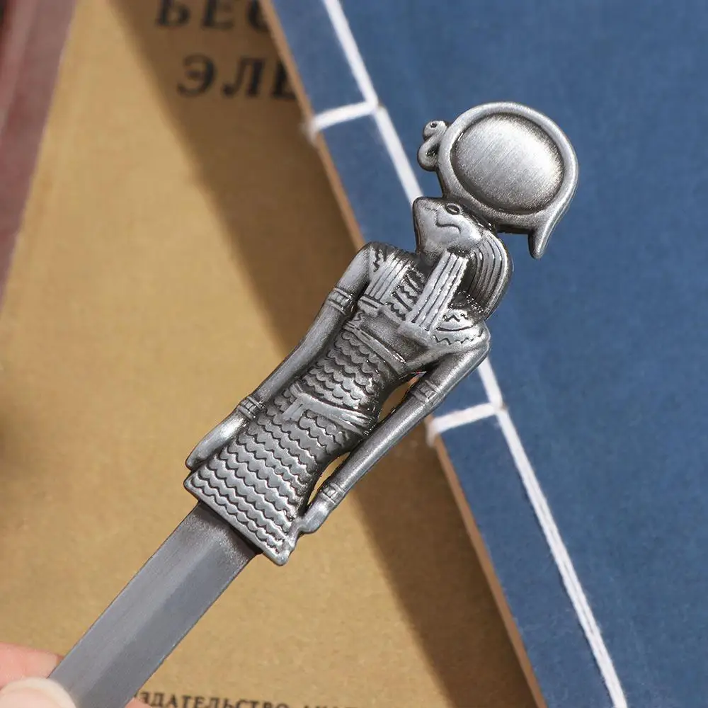 이집트 피라미드 파라오 봉투 개봉기 DIY 공예 도구 아연 합금 익스프레스 오프너 레트로 편지 개봉 도구 절단 용품