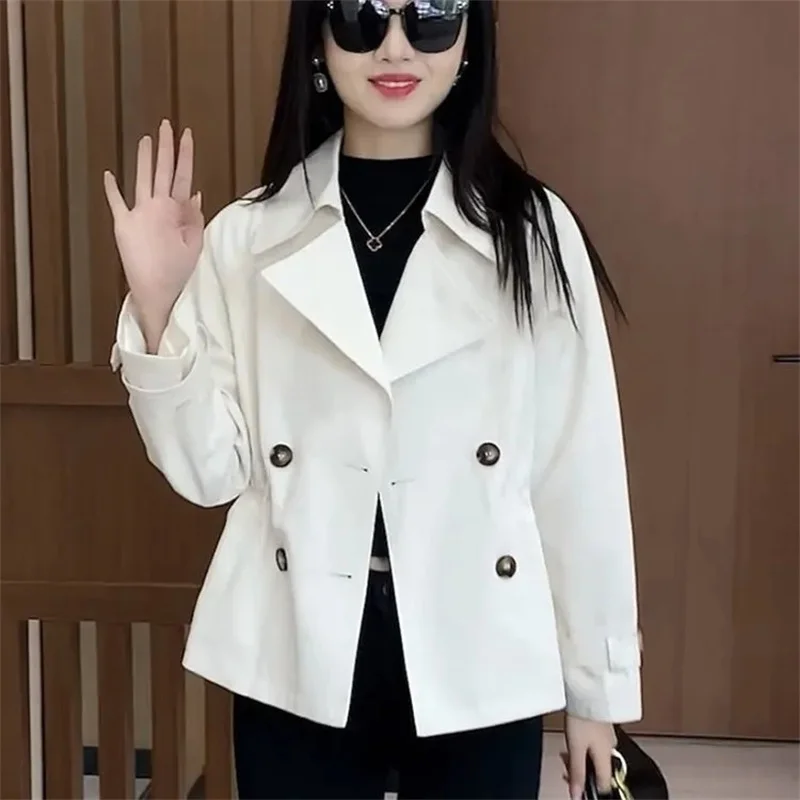 Korean Ladies Fashion Short Lined Outwear Women Long Sleeves