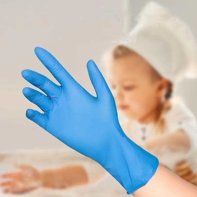 Kids Disposable Nitrile Gloves Children Powder Latex Free
