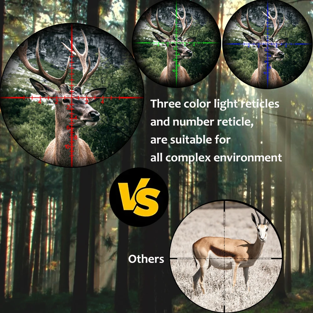 Bestsight 4-16x44 AOE regulowany celownik optyczny zielony