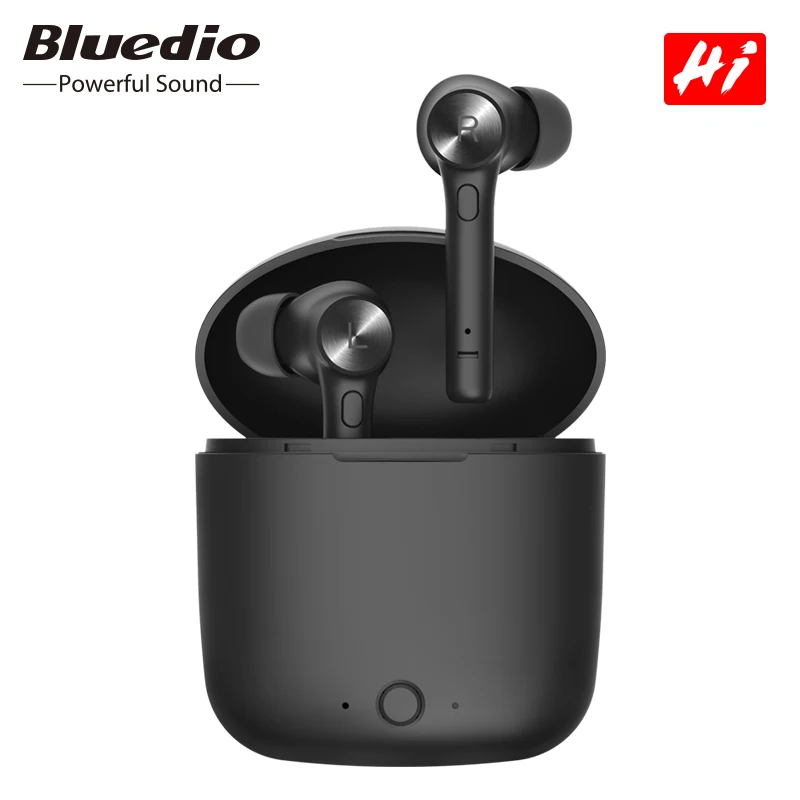 Bluedio Hi wireless tws earbuds bluetooth earphone stereo sport earbuds wireless headset with charging box built in microphone|Bluetooth Earphones & Headphones| - AliExpress
