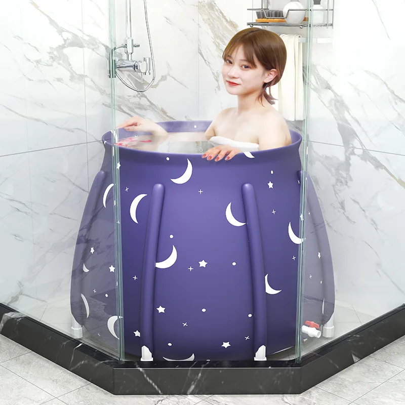 

Portable Folding Bathtub Large Plastic Bathtub Bath Bucket Insulation Bathing Bath Tub for Adult Children Swimming Pool