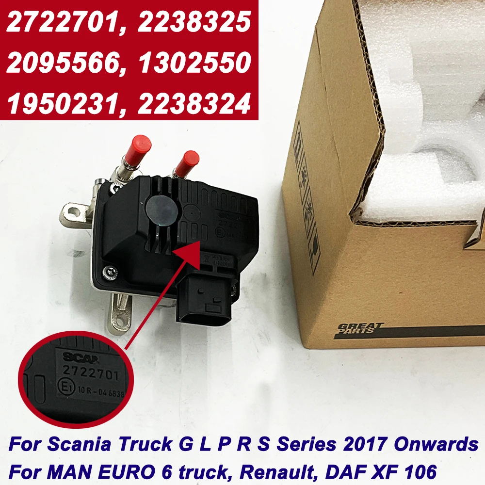 New AdBlue Dosing Module 2722701 AdBlue Pump Urea Pump Injector for Scania L,P,G,R,S-series EURO 6 Truck 2095566 2238324 2238325