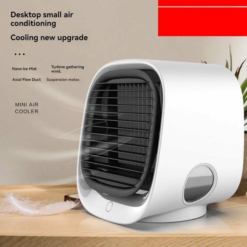 Mini air cooler humidification spray desktop fan water-cooling fan mini household desktop portable air conditioning fan small us