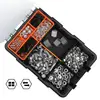 Small Parts Organizer, 6/11/21 Grids Parts Organizer With Removable Dividers For Hardware, Screws, Bolts,Beads, Jewelry 2