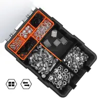 Small Parts Organizer, 6/11/21 Grids Parts Organizer With Removable Dividers For Hardware, Screws, Bolts,Beads, Jewelry 2