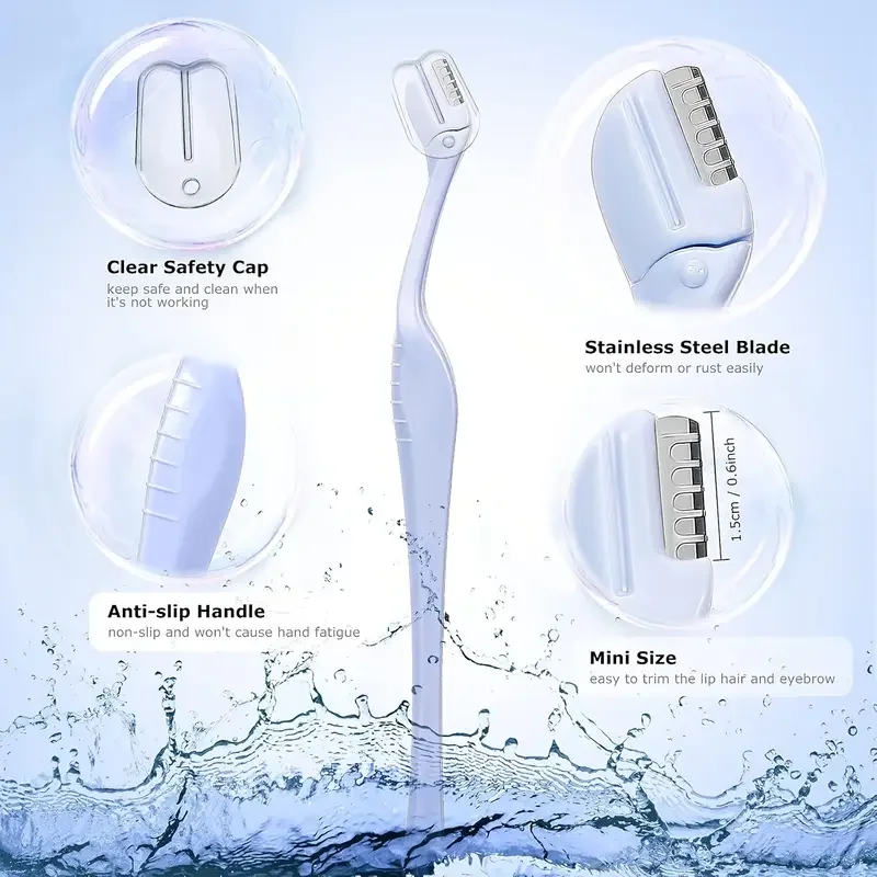 Small Eyebrow Trimmer Mini Facial Beard Trimmer Portable Shaver Easily Removes Lip Private Hair Facial Care Tool