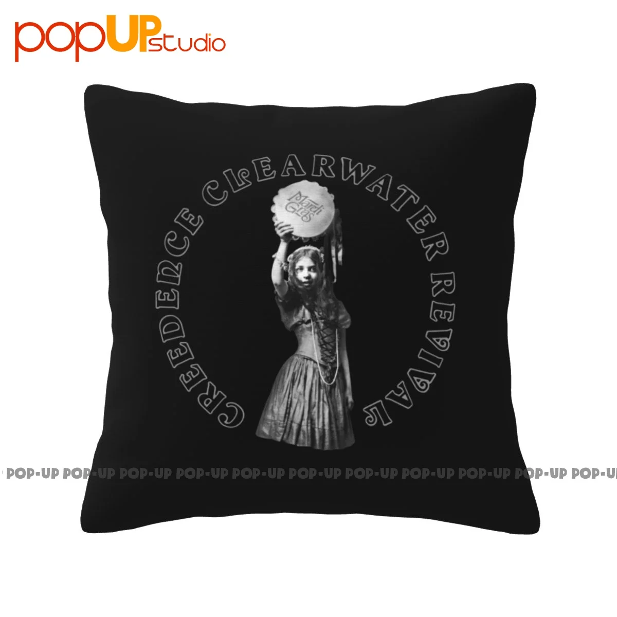 Terse Creedence 596 Revival Ccr Mardi Gras 1972 John Fogerty Federa Copricuscino Sano