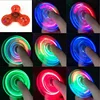 Crystal Luminous LED Light Fidget Spinner Hand Top Spinners Glow in Dark EDC Stress Relief Toys Kinetic Gyroscope for Children 5