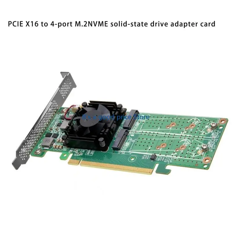 PCIe X16 4 포트 M.2 NVMe SSD 전용 어댑터 PLX8747 제어 칩 고속