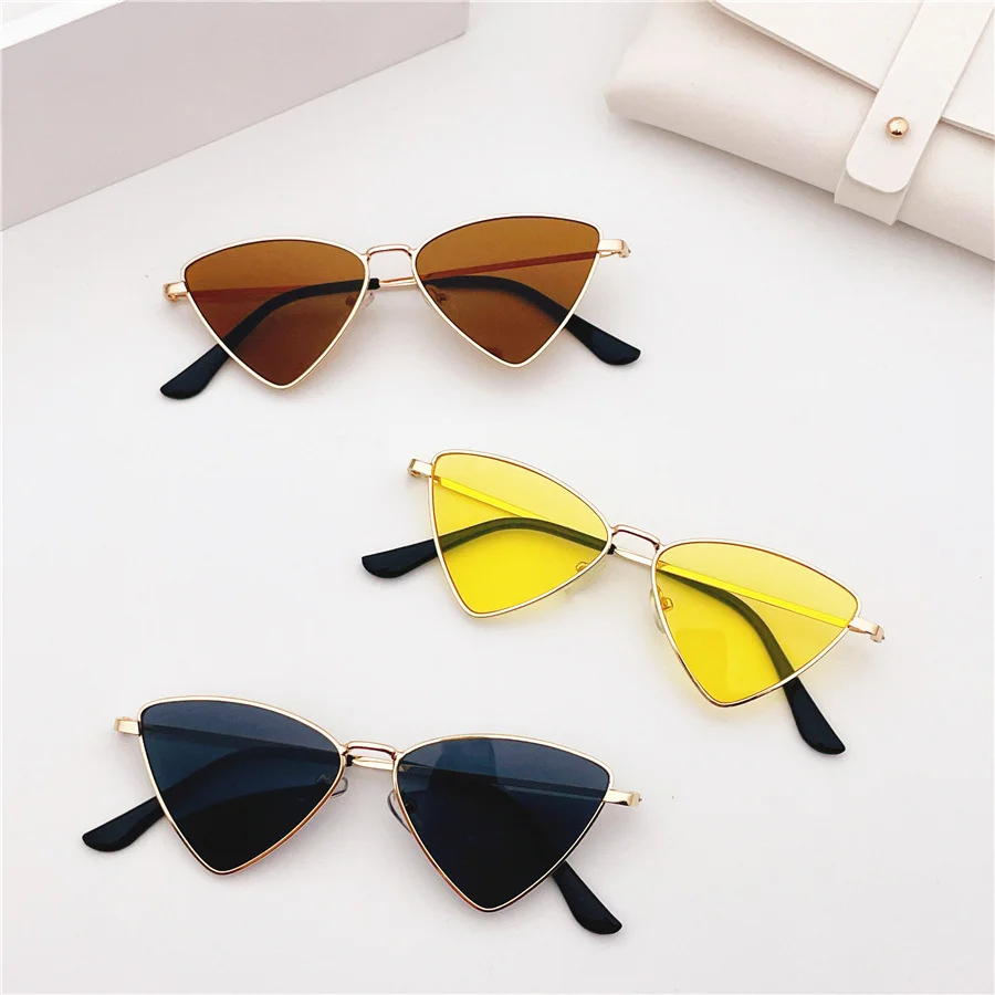 Triangle Children's Sunglasses Small Frame Street Photo Design Vintage Sun Glasses Men