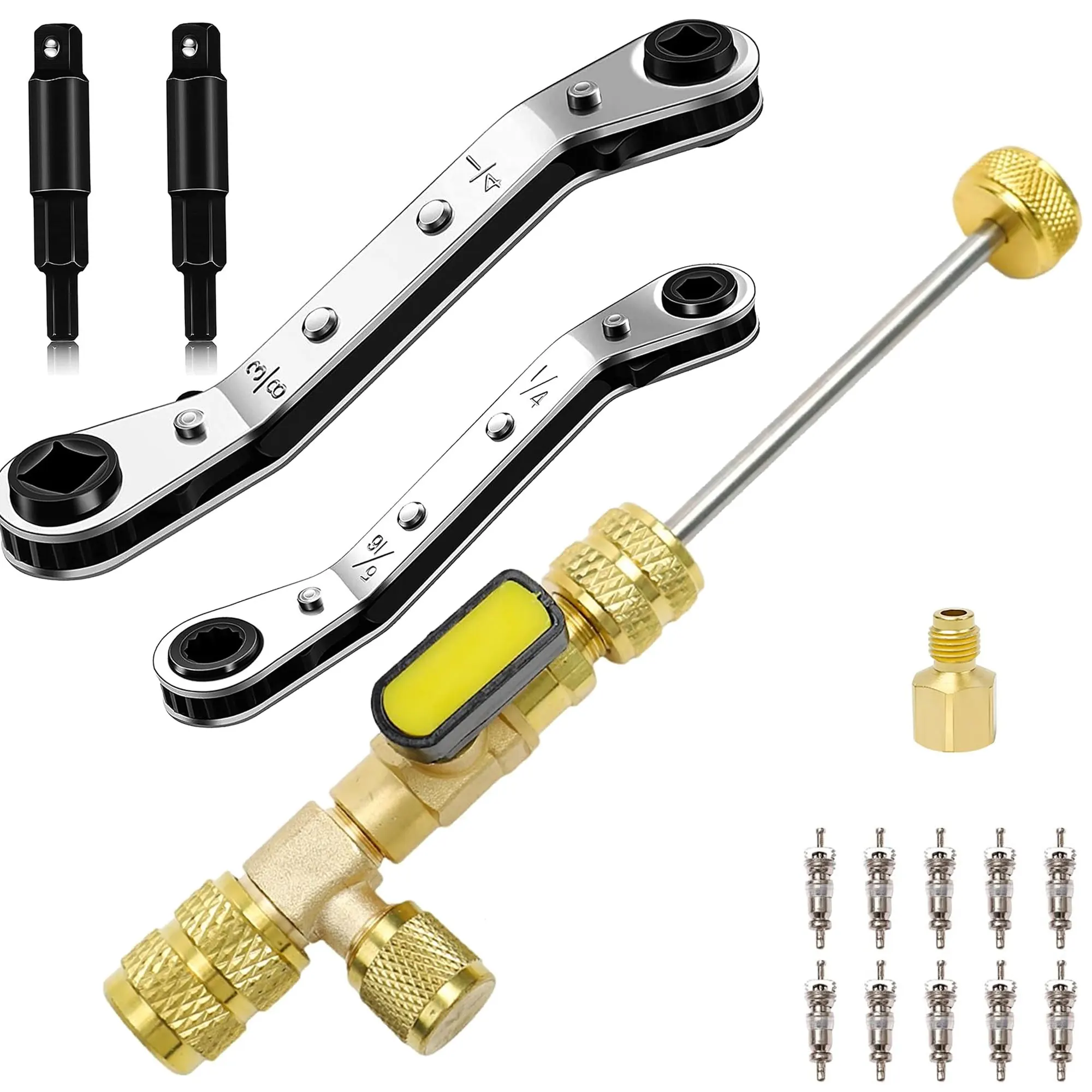 Dual-Port Valve Core Remover & Installer Tool Kit