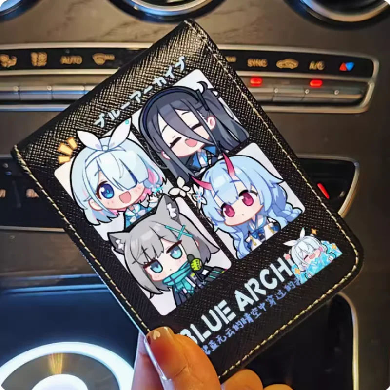 Game Blue Archive  Cartoon Fashion Wallets PU Purse Card Holder Money Bag Gift B378 Cosplay