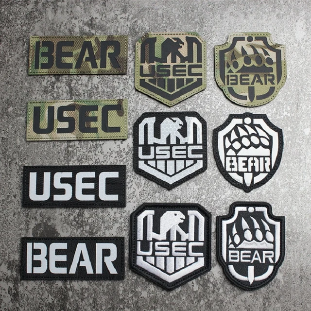 Patch Bear Usec, Velcro Patch, Jaket Patch