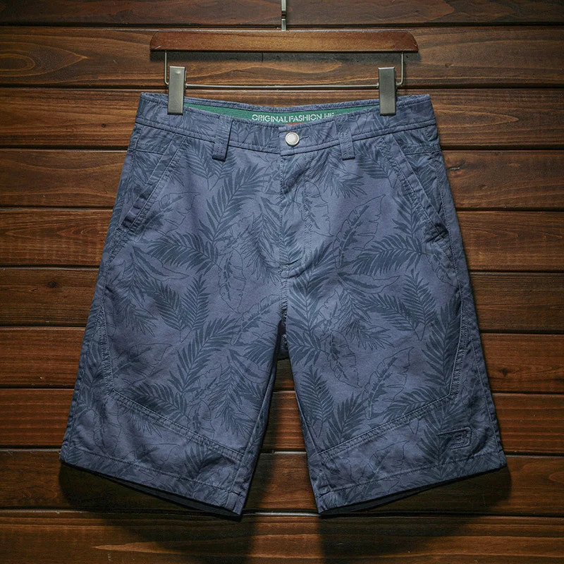 Fashion Printed Casual Shorts Men2024Summer Thin and All-Matching Outdoor Beach Capris Loose Breathable Cold Sports Fifth Pants 4