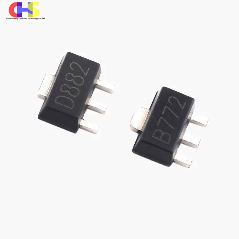 2SB772 2SD882 TO-126 B772 PNP D882 NPN SOT-89 Audio Power Transistor 20-50pcs bjt transistor transistors kit