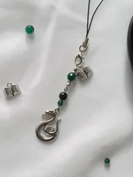 Handcrafted Slytherin - Inspired Phone Charm (Green)