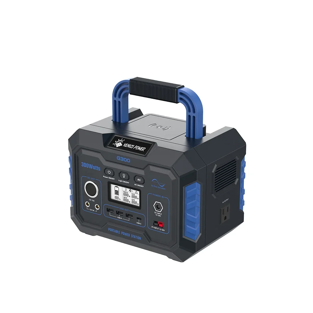 Controlador de carga da central elétrica 12V com estação de energia portátil do banco solar 300W da entrada do gerador