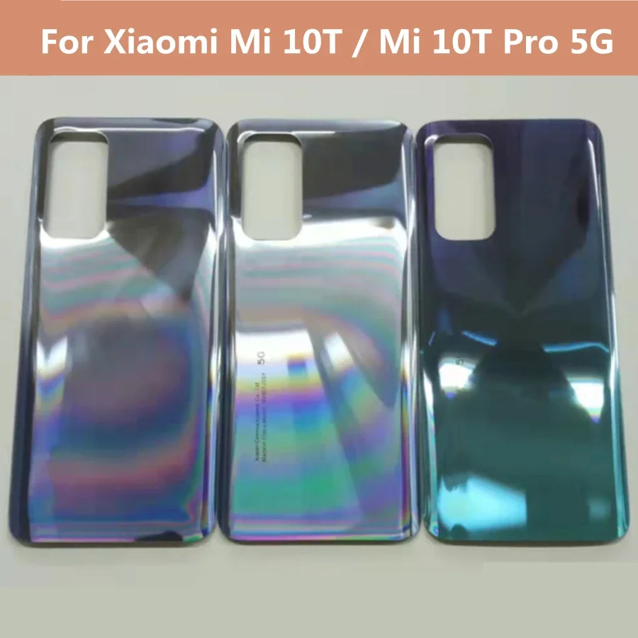 

6.67" 10 T Housing For Xiaomi Mi 10T / Mi10T Pro 5G Battery Cover Glass Back Door Housing Mi 10T Pro 5G Rear Case + Logo