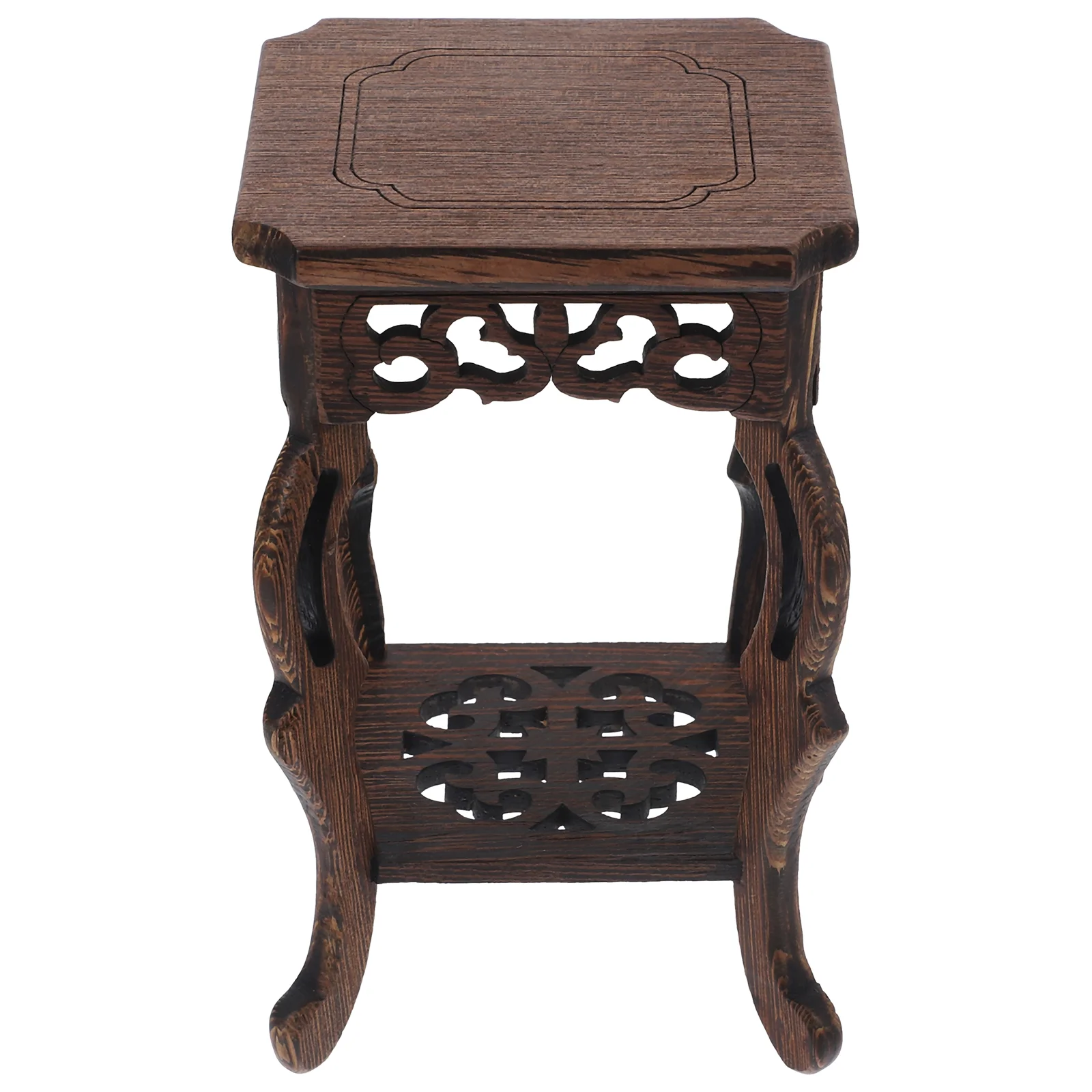 

Wood Potted Plant Stand Antique Vase Stool Vintage Plant Pot Riser Aquarium Table Oriental Furniture Holder Chinese Flower Pot