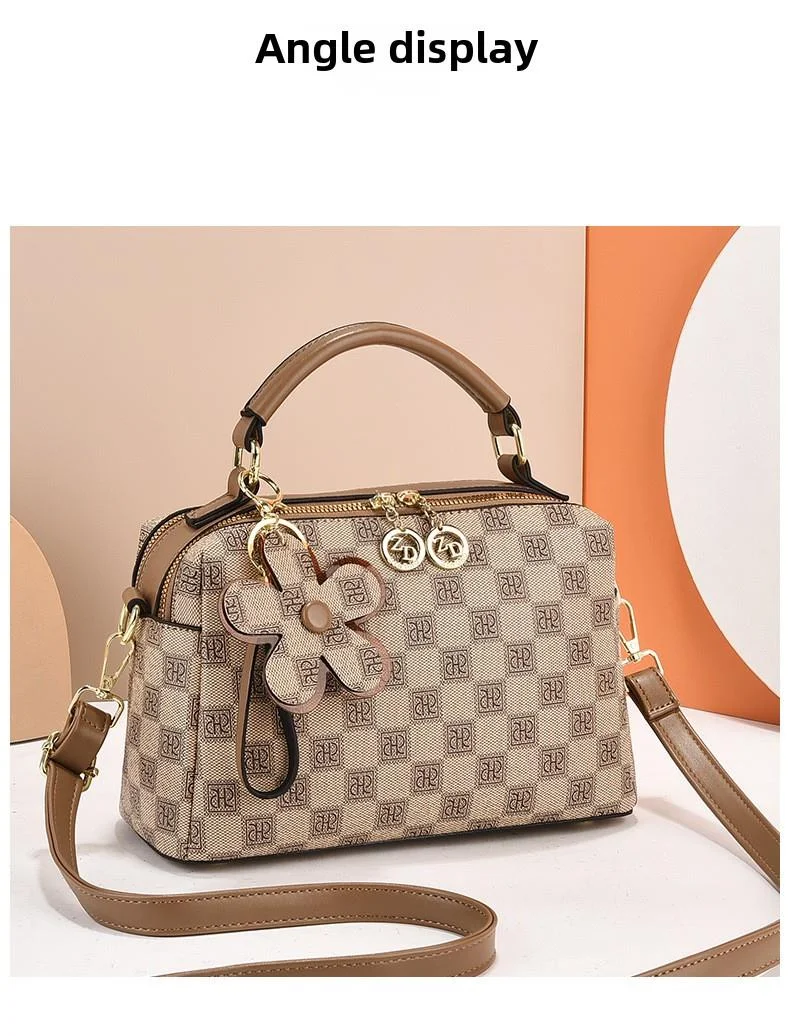 Classic Large Shoulder Bag For Women, Versatile Boston Pillow Handbag_voghion.com