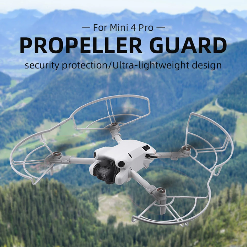 Propeller Guard For DJI Mini 4 Pro Drone Accessories Quick-Release Propeller Blades Protective Cover 360&deg;Anti-Collision Ring Drone Accessories Tripod Propeller Protection Kit Propeller Protector