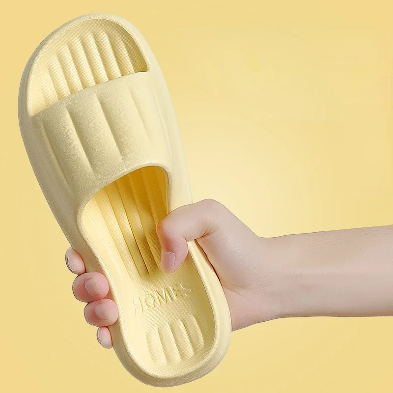 

Летние домашние тапочки для купания, женские тапочки для дома, простая Однотонная легкая Мужская мягкая пляжная обувь из ЭВА с геометрическим рисунком облаков для студенток и девушек