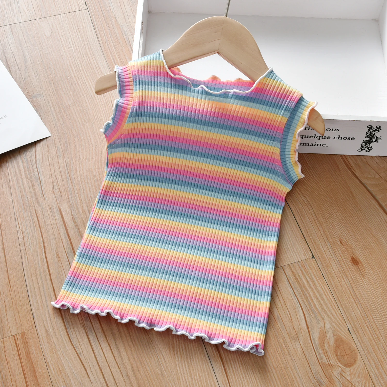 Kids Tops 1-7 Years Old 100% Cotton Tank Top