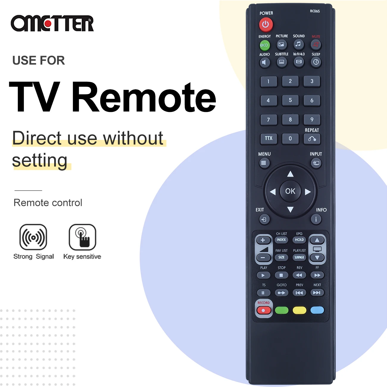 Controle Remoto para Blu: Sens Lcd Led tv Rc065 Controlador Novo - Image 2