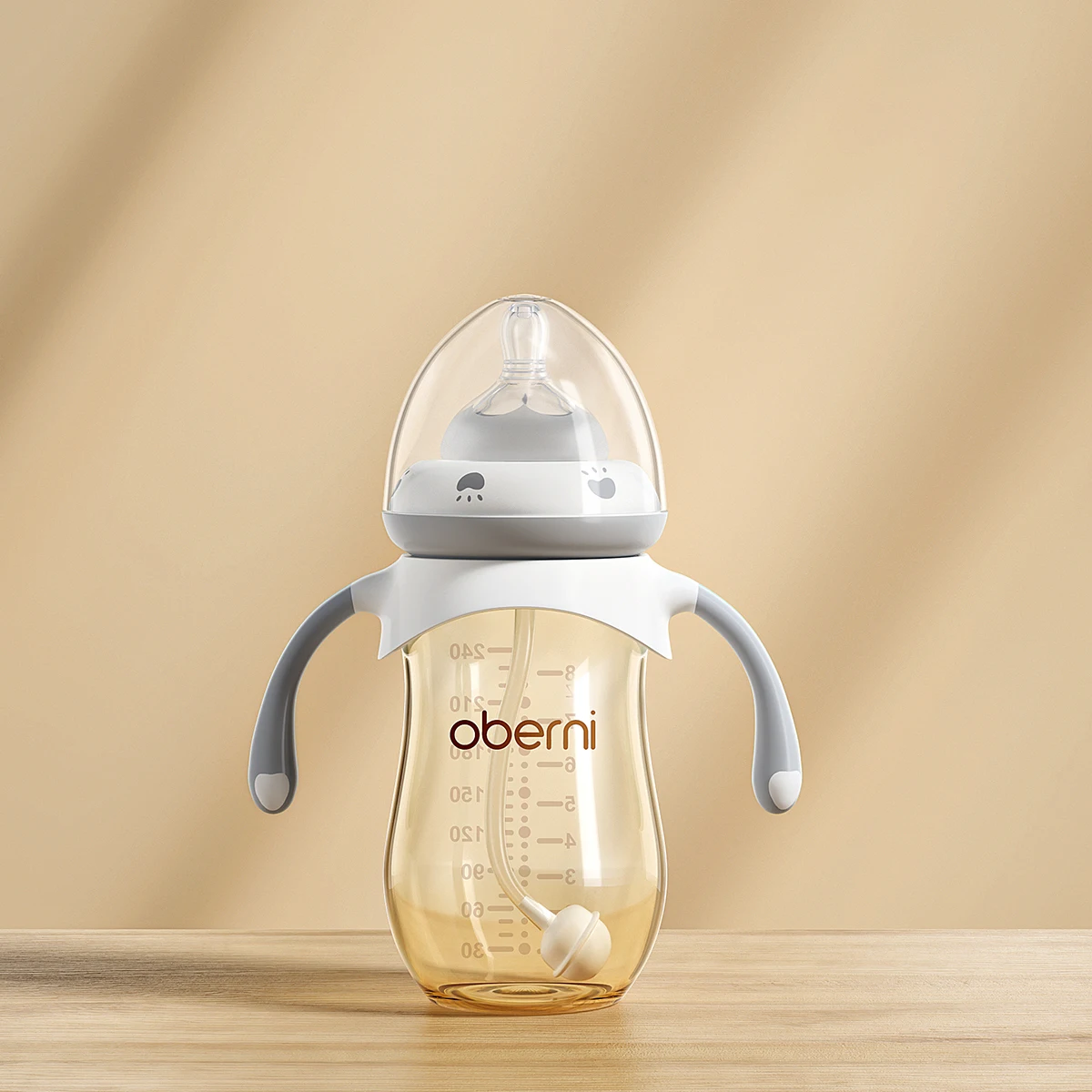 8oz PPSU bottle grey