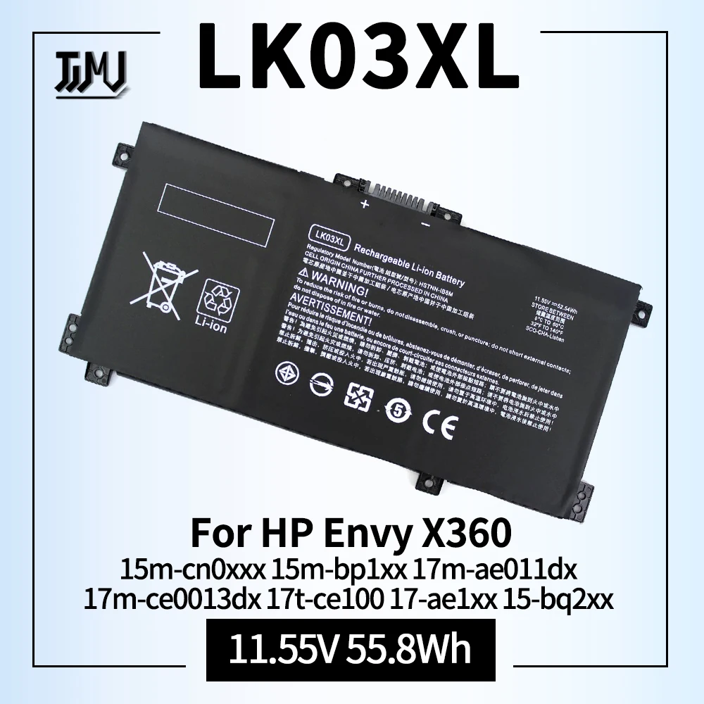 JGTM LK03XL L09281-855 Batería de repuesto para HP Envy X360 17-BW 17M