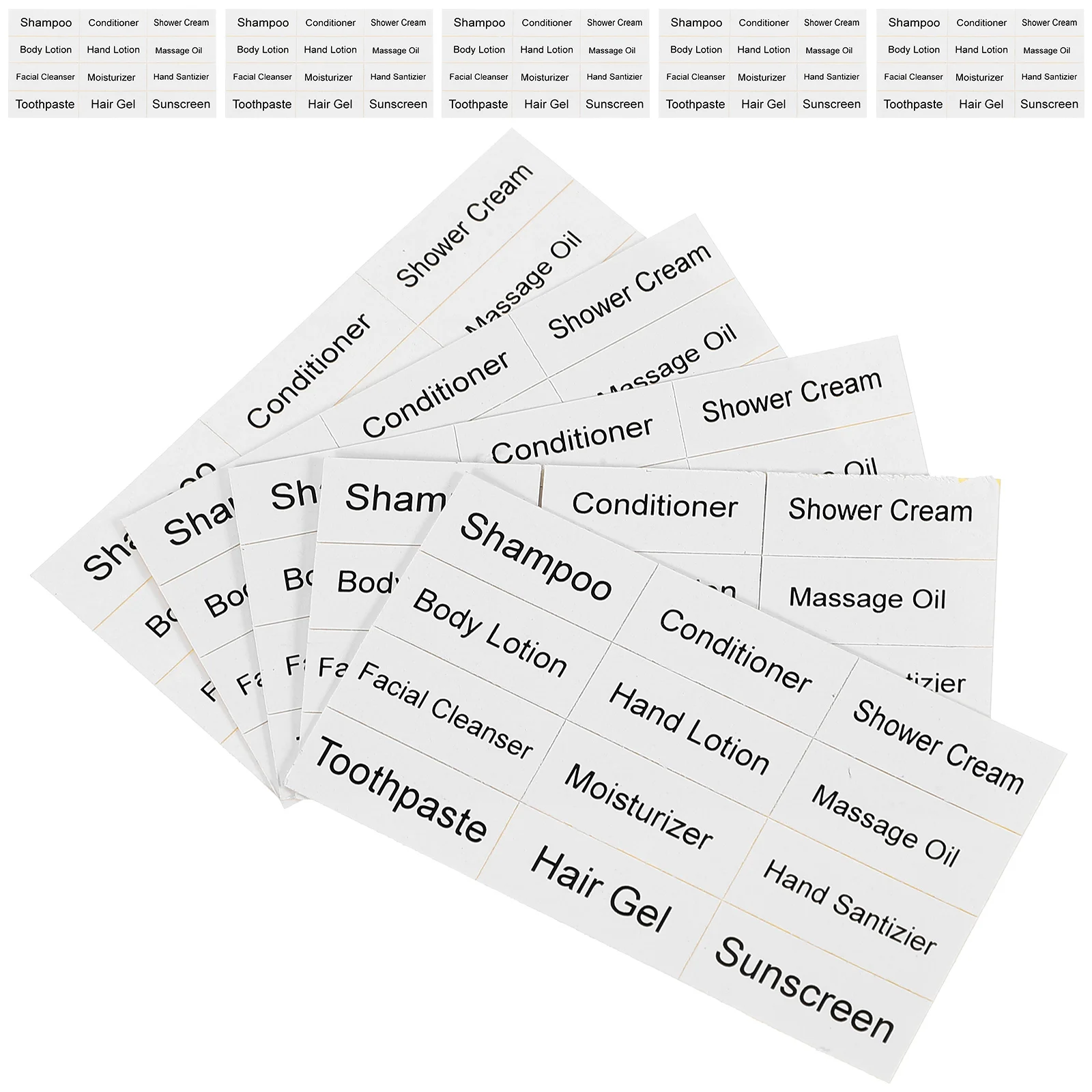 

Conditioner Dispenser Stickers Dispensing Bottle Label Shampoo Cosmetics Labels