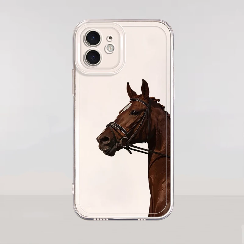 Elegant Animal Horse Soft Phone Cover Case