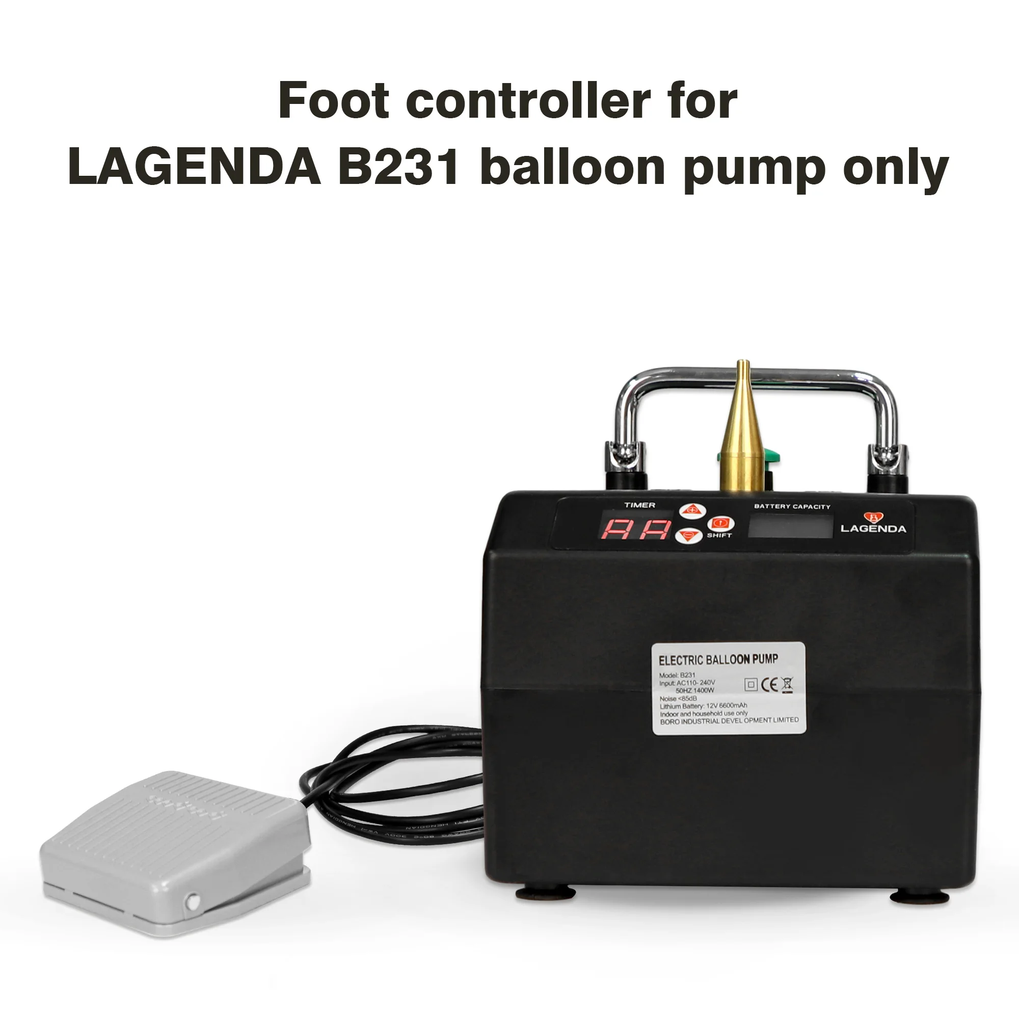 2 pcs/ lot Free Shipping Timer and Counter Lagenda Balloon Inflator  Electric Modeling Balloon Pump