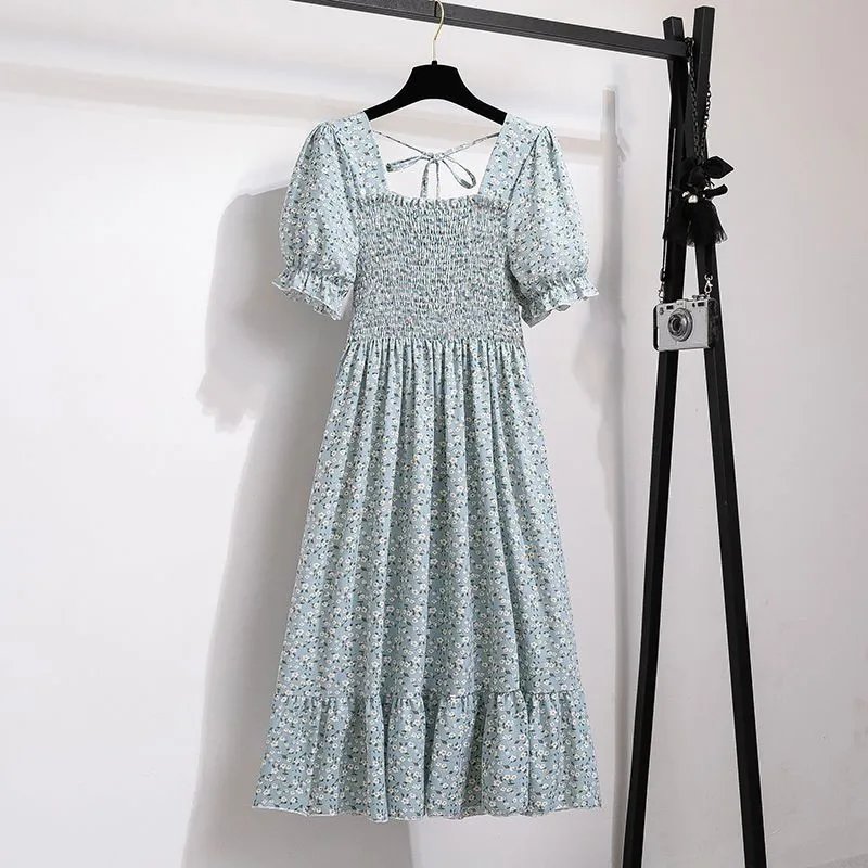 

Beach Midi Floral Spring Summer Dress Women 2023 Fashion Elegant Bodycon Boho Party Chiffon Casual Prom Evening Dresses BB-005