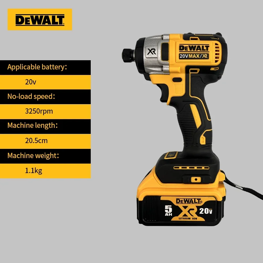 DEWALT DCD887 Electric drill tools Impact driver 20V Lithium-ion cordless drill Electric screwdriver Brushless motor Power tool