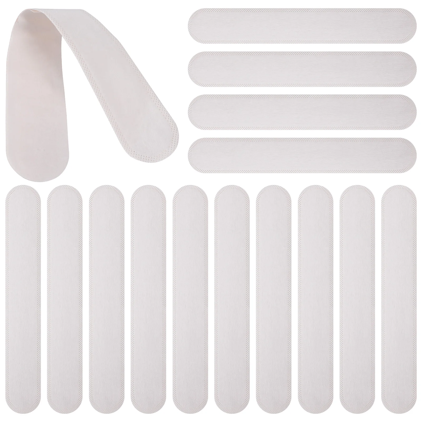 

Artibetter 50pcs Disposable Sweat Absorbent Sheet Collar Caps Hat Pads Sweatband Dust Guard Tape (White)