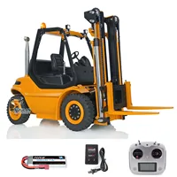 LESU RC Hydraulic 1/14 Forklift Truck Radio Control Transfer Car RTR Model Light Sound Systems Battery Toy Gift THZH1380 1