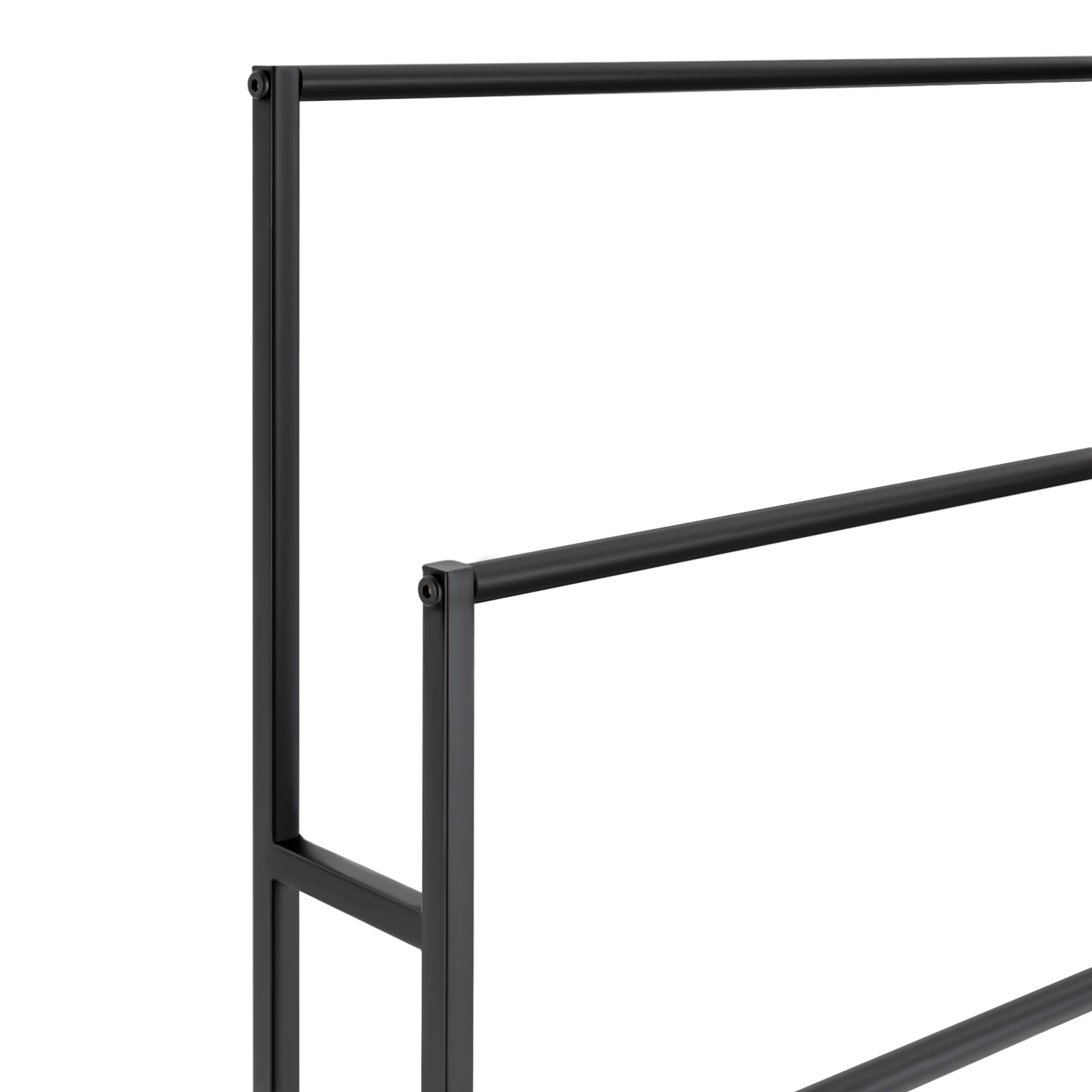 3-tier Towel Holder Stand, Bath Towel Shelf Drying Towels Large Freestanding Towel Rack for Bathroom or Pool Black