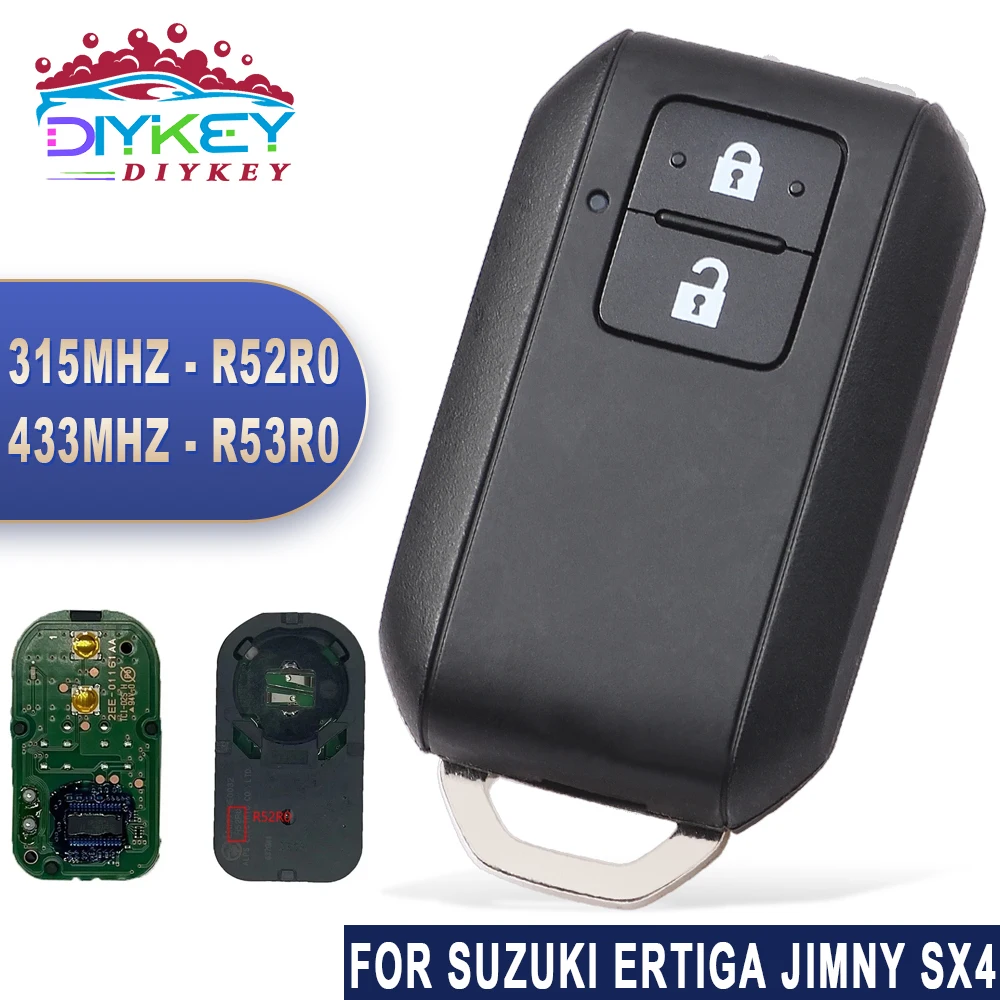 

DIYKEY Smart Key 37172M55R40 315MHz 433MHz OEM For Suzuki Ertiga Jimny SX4 Vitara Swift Splash Wagon R 2 Button Remote Fob