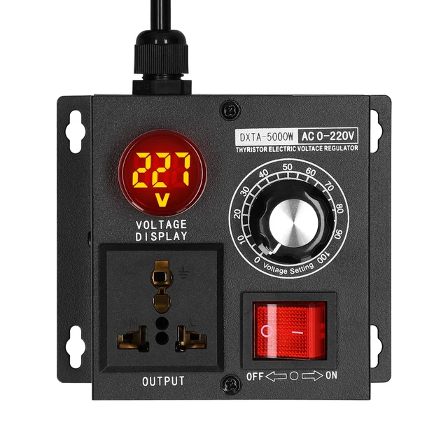 Ac220v Motor 4000w Regulador De Voltaje De Potencia Scr | Envío Gratis