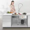 Disposal 3/4 HP for Kitchen sink Quiet with Stopper Power Cord, Easy install, Continuous Feed Food Waste Disposer 6