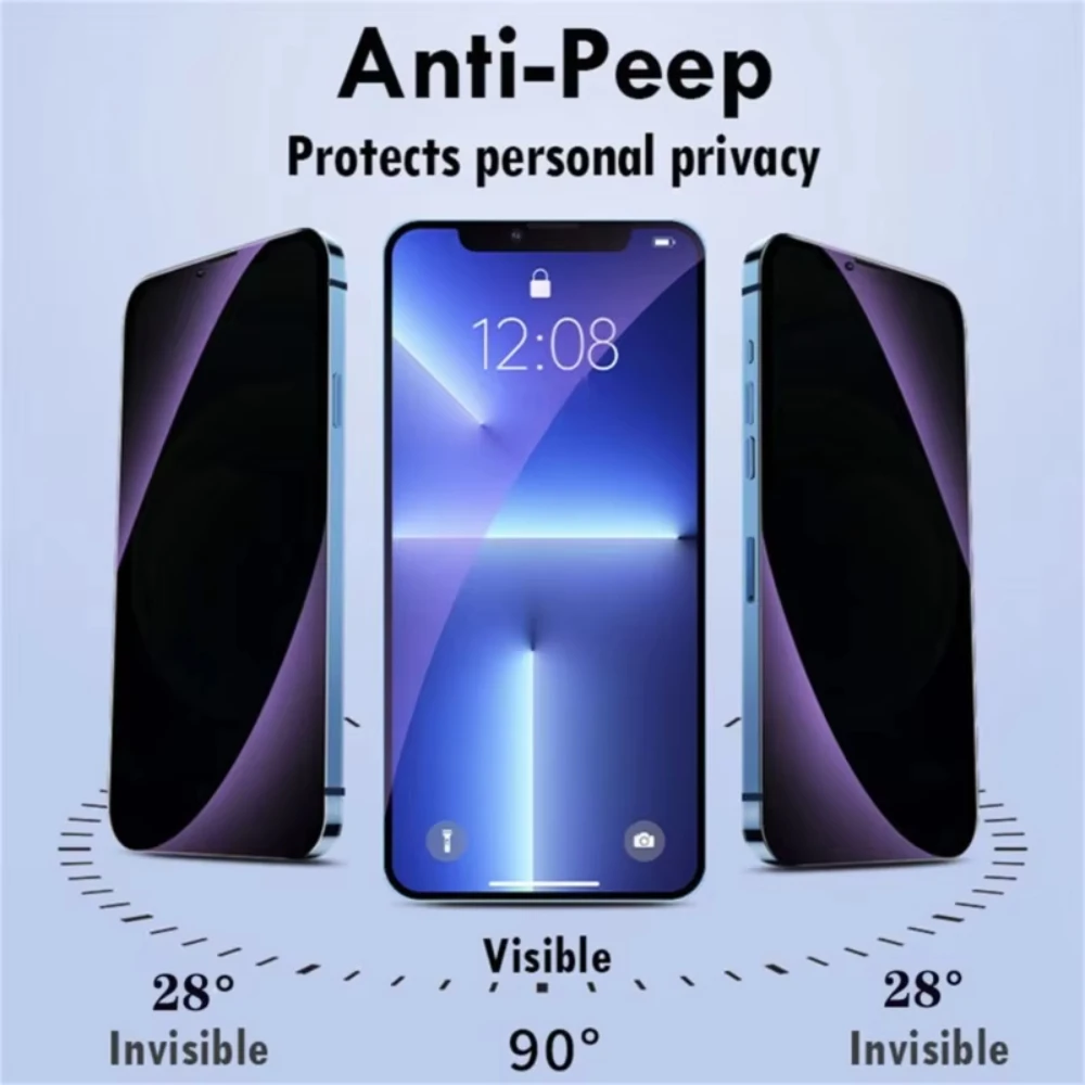 Anti Blue Light Privacy Tempered Glass Screen Protector with Eye Protection