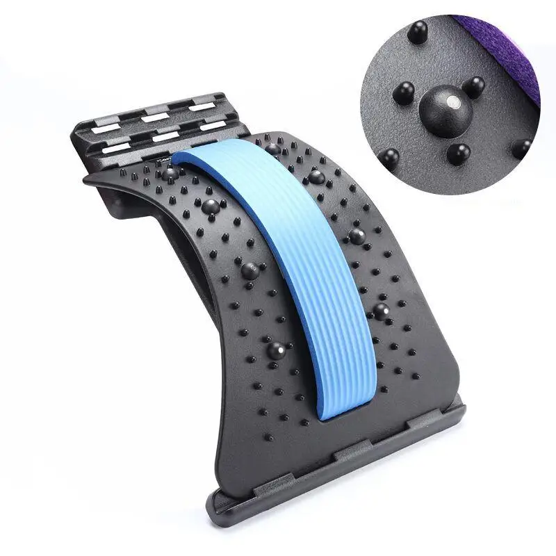 

Back Massager Stretcher Equipments 3 Levels Massageador Magic Fitness Lumbar Support Relaxation Spine Pain Relief Massager Tools