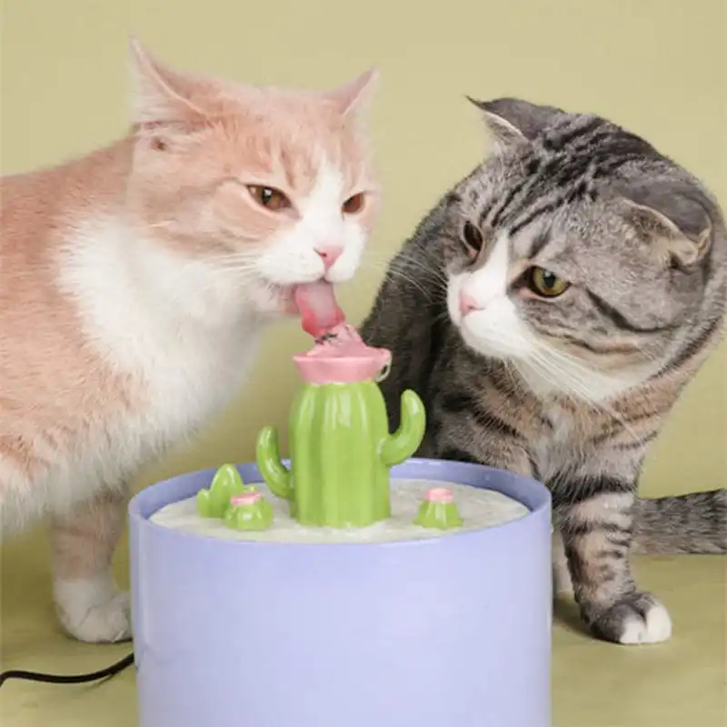 Ceramic Drinking Fountain Cats Ceramic Water Fountain Cats Flowing
