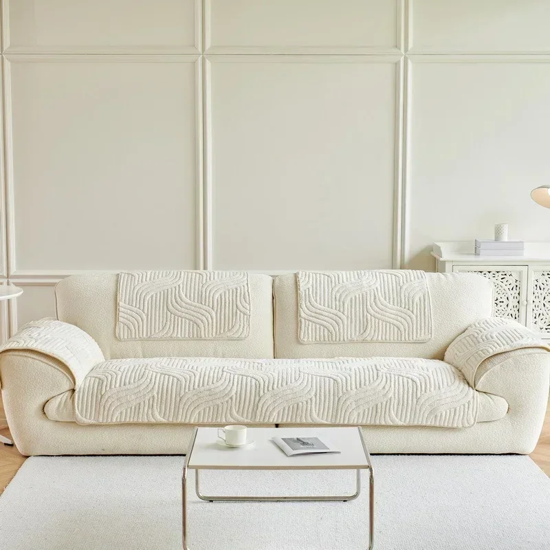 Wave Striped Sofa Cover 4