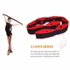 Yoga Pull Strap Belt Girl Elastic Latin Dance Stretching Band Loop Yoga Pilates GYM Fitness Exercise Resistance Band With Number 4
