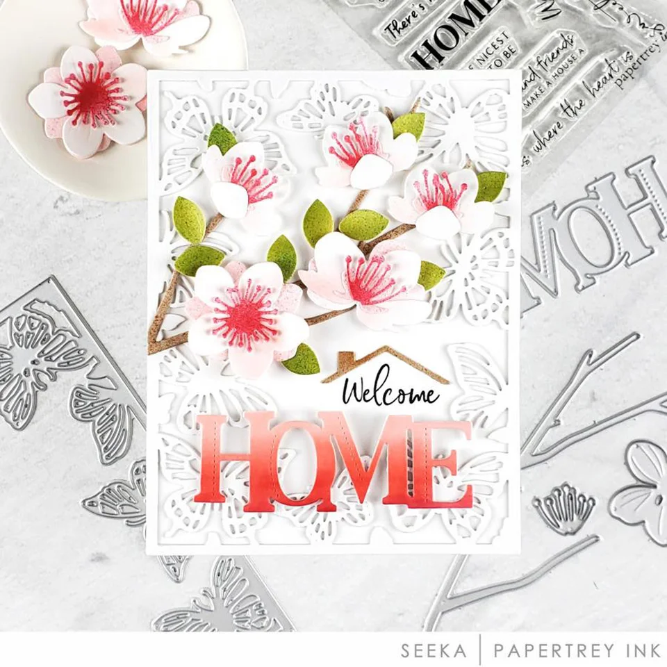 Fustella Metallica Per Scrapbooking 10x10 Cm – Stencil Taglio A Forma Di Fiore Con Griglia, Sagoma Per Album E Biglietti Fai Da Te