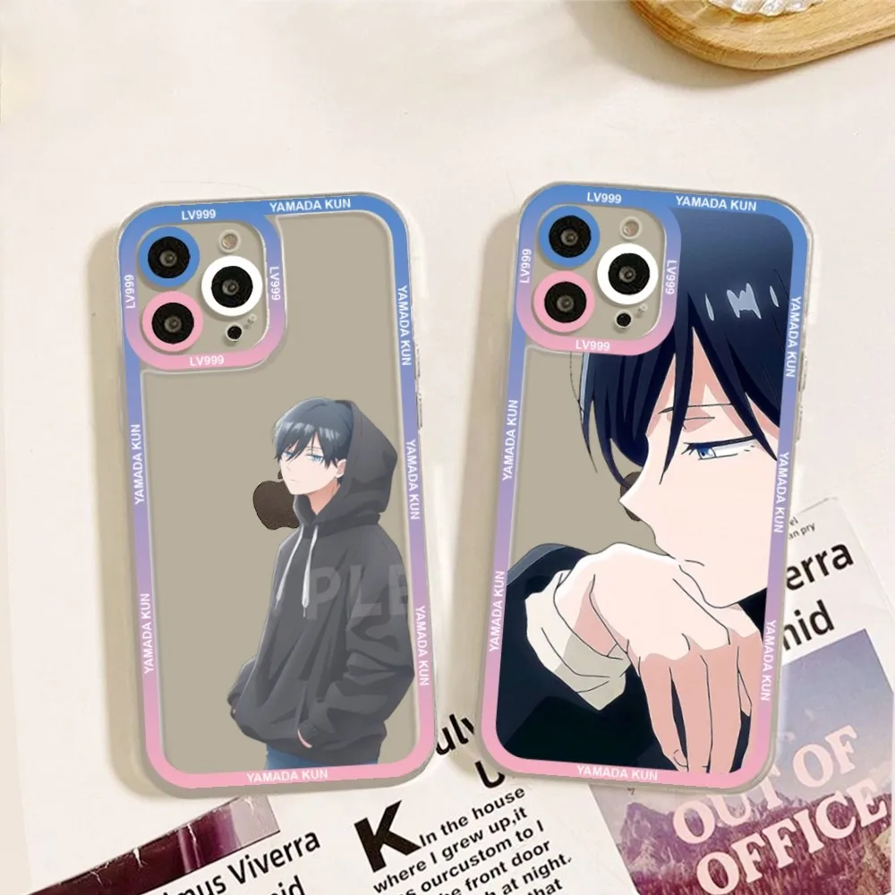 Чехол для телефона с аниме «Моя любовь», Yamada Kun Lv999 для IPhone 11 12 13 Mini Pro Max 14 Pro Max Iphone15 15promax, защитный чехол